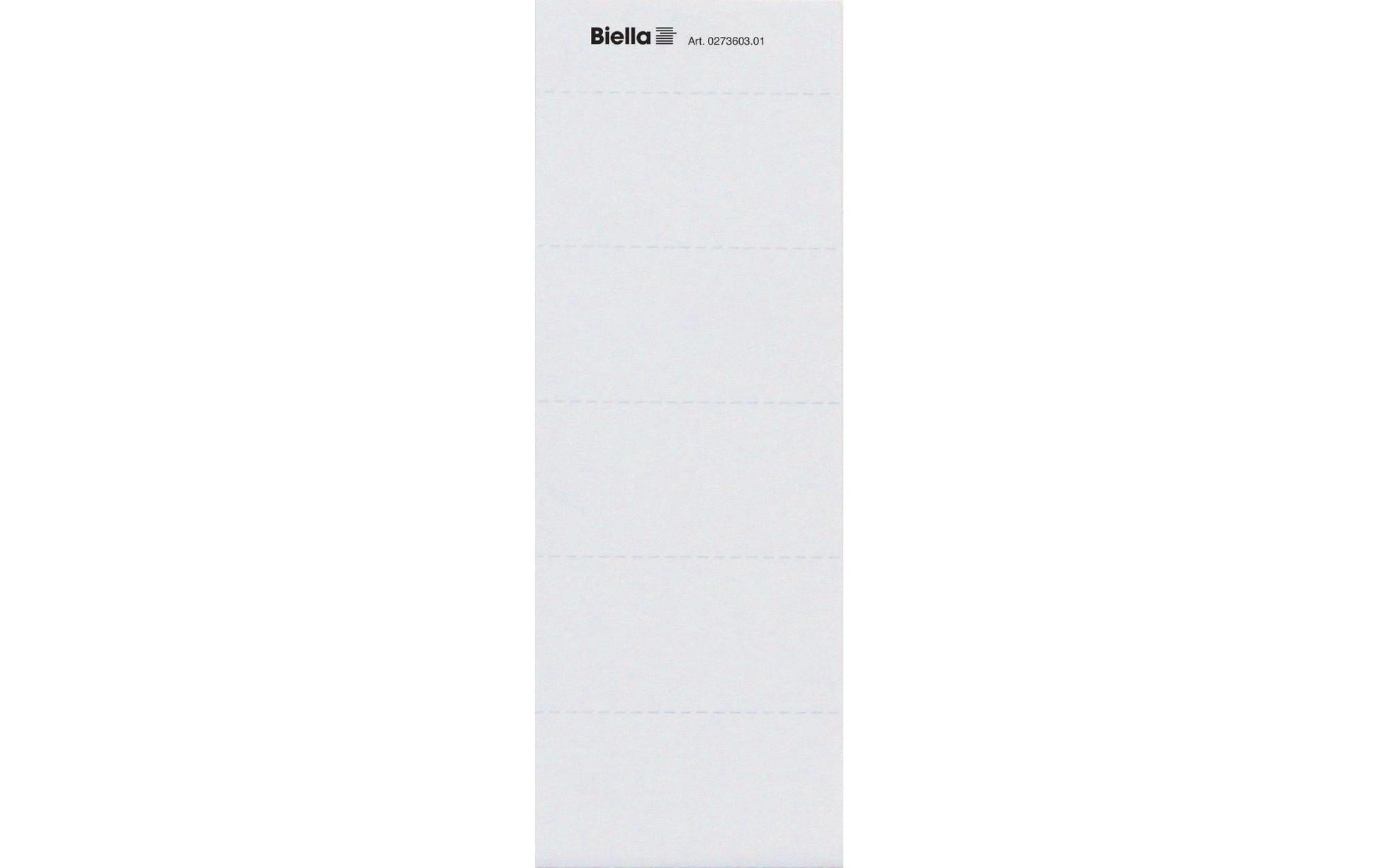 Biella Schuletiketten – für Metall-Clip-Reiter, 60×30 mm, 50 Stk, Papier