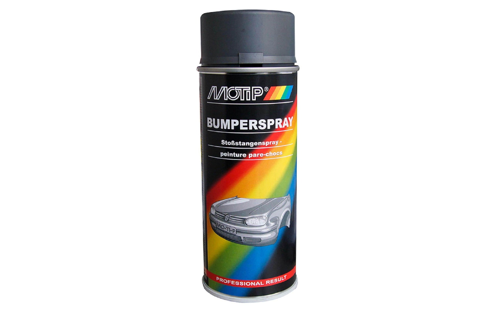 MoTip Spraylack Grau (Mittelgrau) – für Aussen, Stossfänger & Kunststoff – 400 ml – 1 Stk.