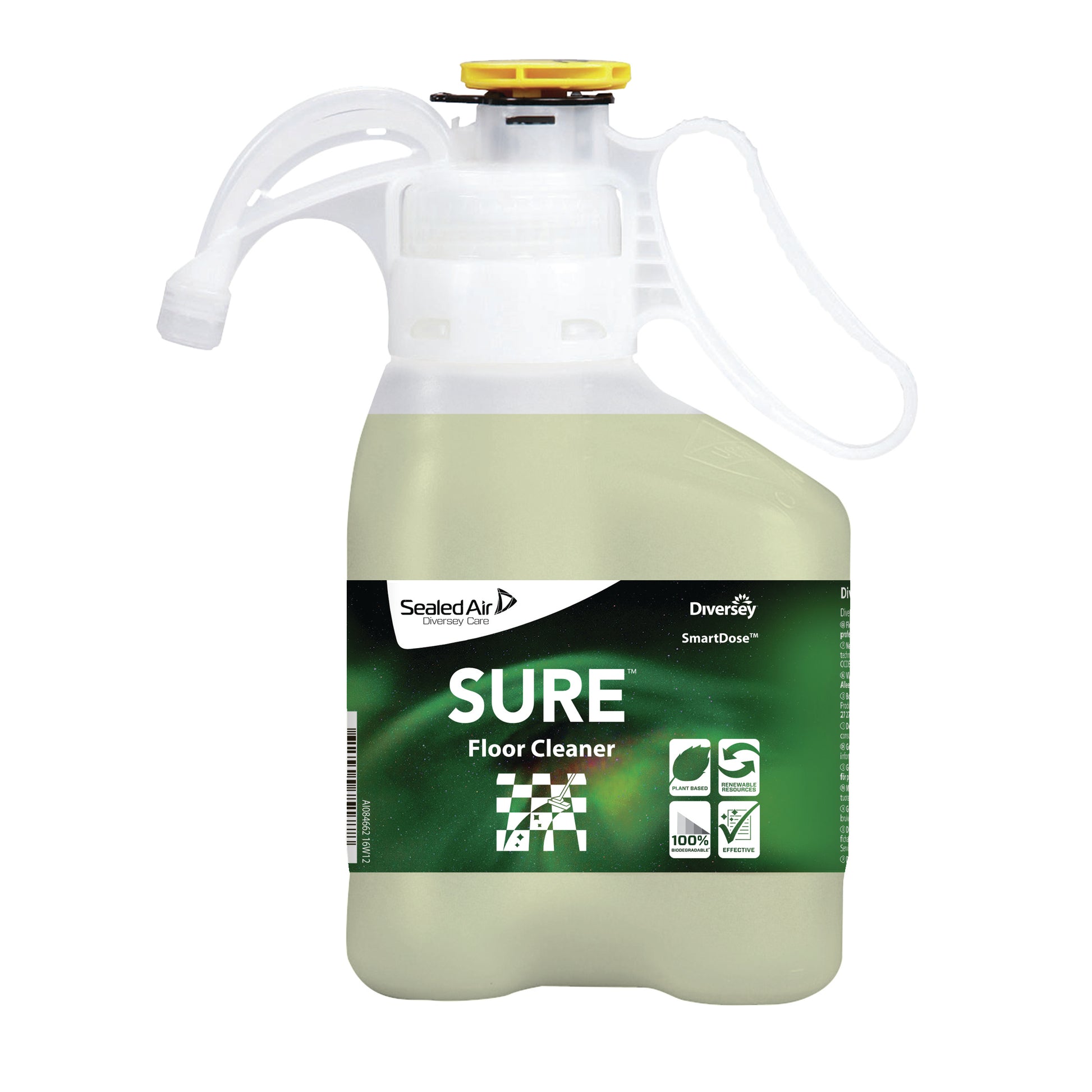 Diversey SURE Bodenreiniger für wasserfeste Böden – parfümfrei, Konzentrat – 1,4 l