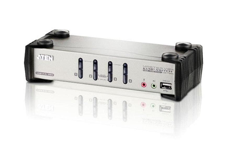 ATEN CS1734B – KVM-Switch 4×1, VGA/USB 2.0/Audio, 2048 × 1536