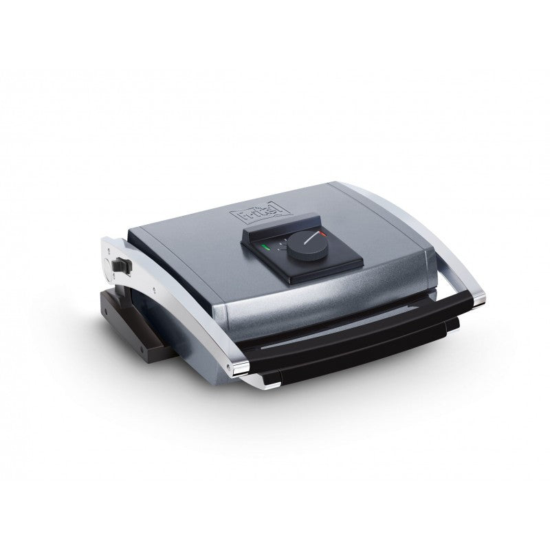 Fritel Waffeleisen CW2438 – 2 Waffeln, rechteckig, 1600 W, abnehmbare Platten – Schwarz/Silber