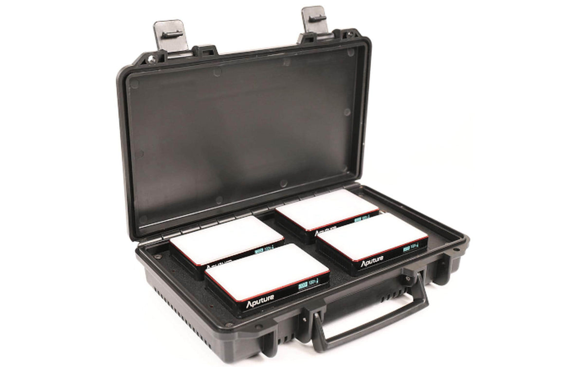 Aputure MC 4-Light Travel Kit – LED-Dauerlicht-Kit, 5 W, 3200–6500 K, CRI 96 – 4er-Pack