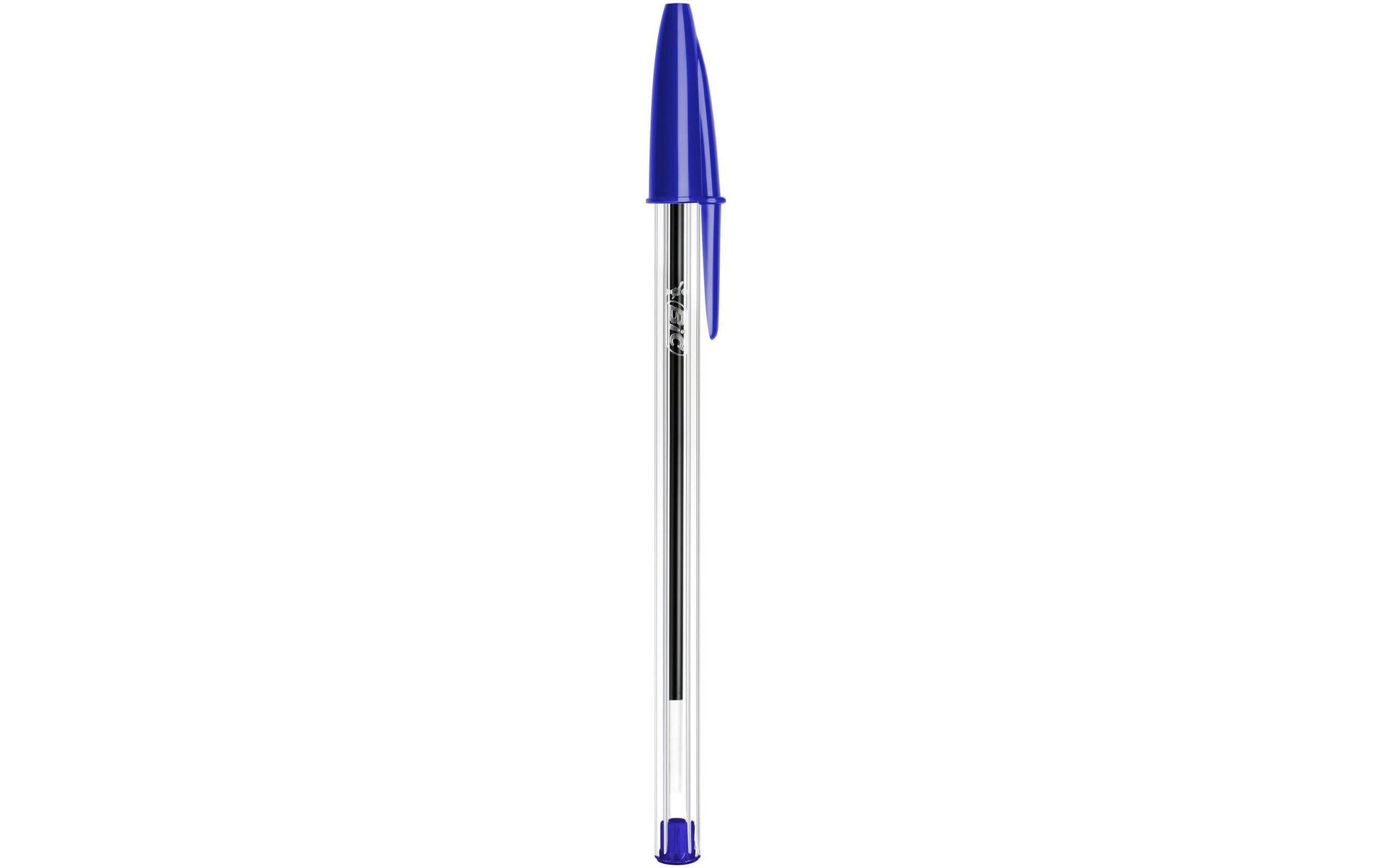 BIC Cristal Original Kugelschreiber – 50er Pack, Blau, Deckel
