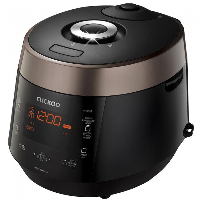 Cuckoo Reiskocher CRP-P1009S – 1,8 l, 1150 W, Warmhaltefunktion – Schwarz/Braun