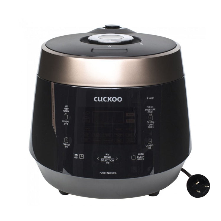 Cuckoo Reiskocher CRP-P1009S – 1,8 l, 1150 W, Warmhaltefunktion – Schwarz/Braun