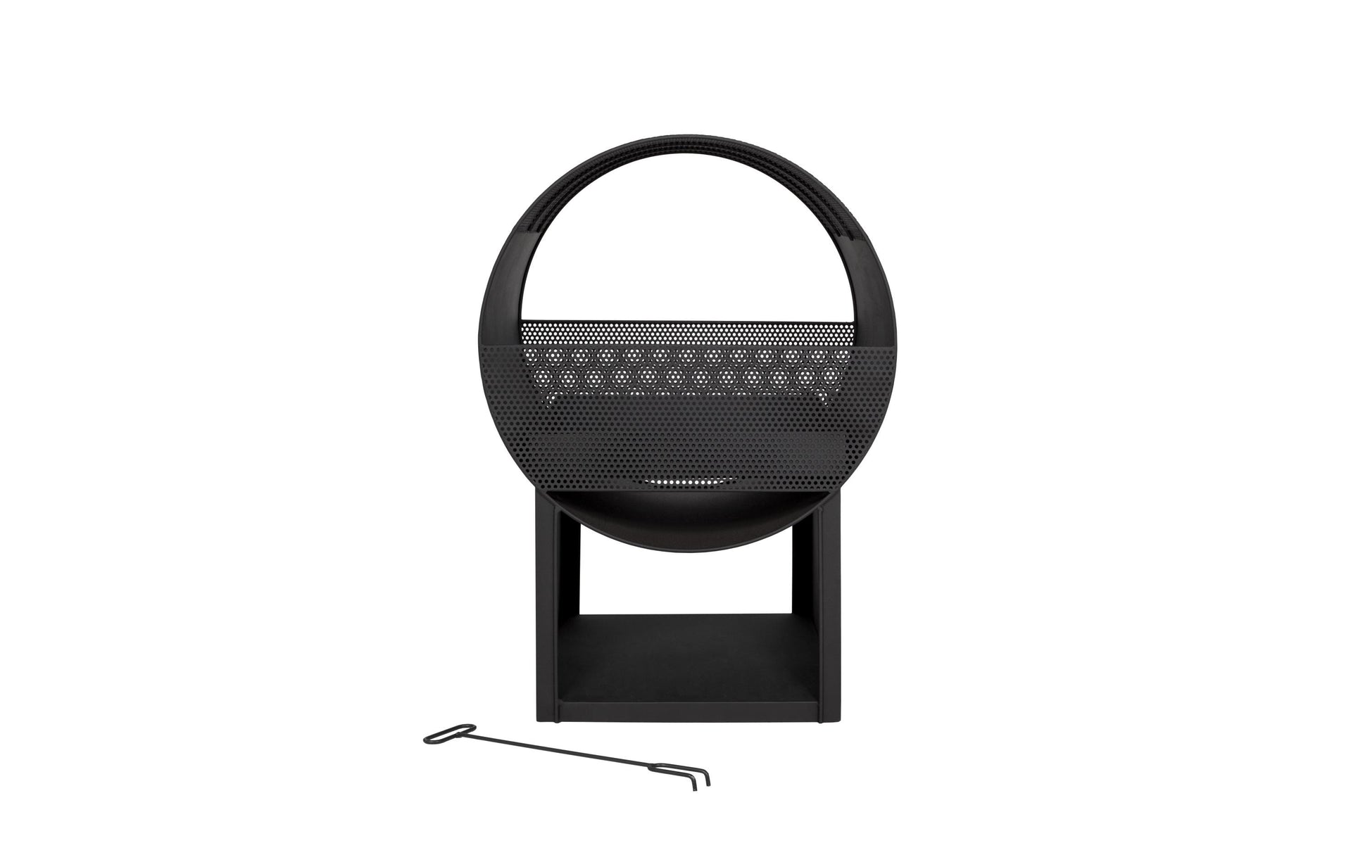 La Hacienda Feuerstelle – 55 × 40 × 80 cm – Stahl, Schwarz
