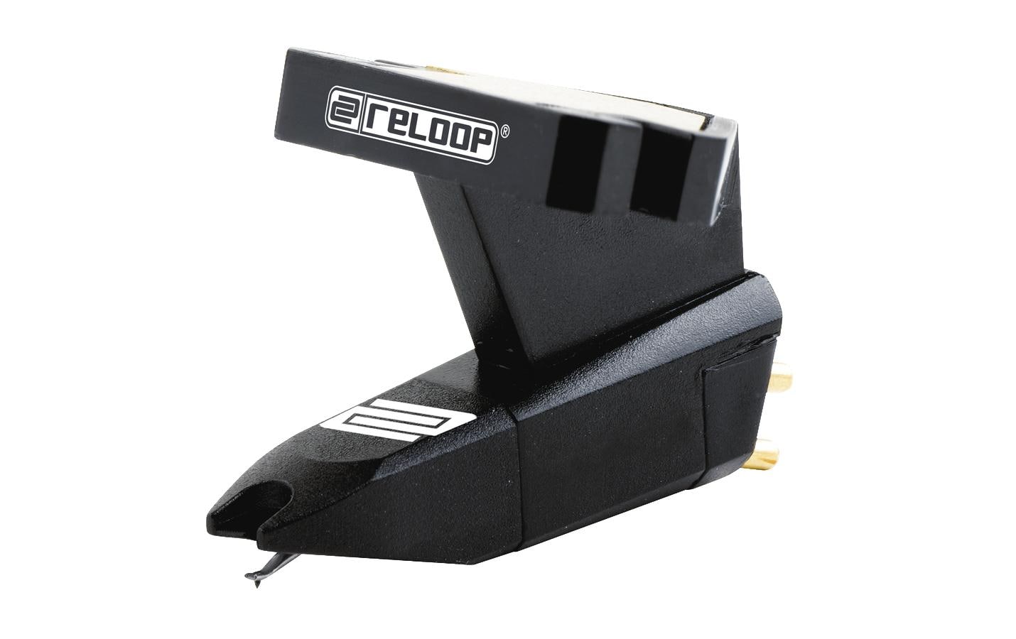 Reloop OM – Tonabnehmer – sphärisch – 4 mV – 2 g – schwarz – inkl. Headshell