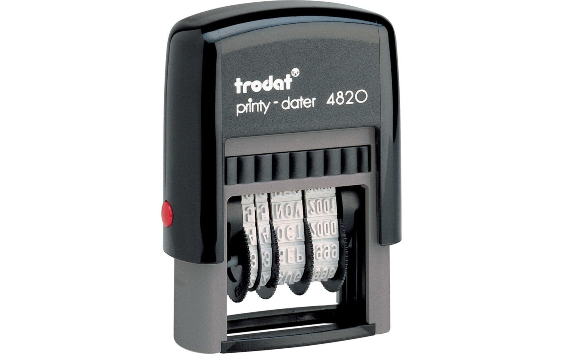 Trodat Printy 4820 – Selbstfärbender Datumstempel – Schwarz
