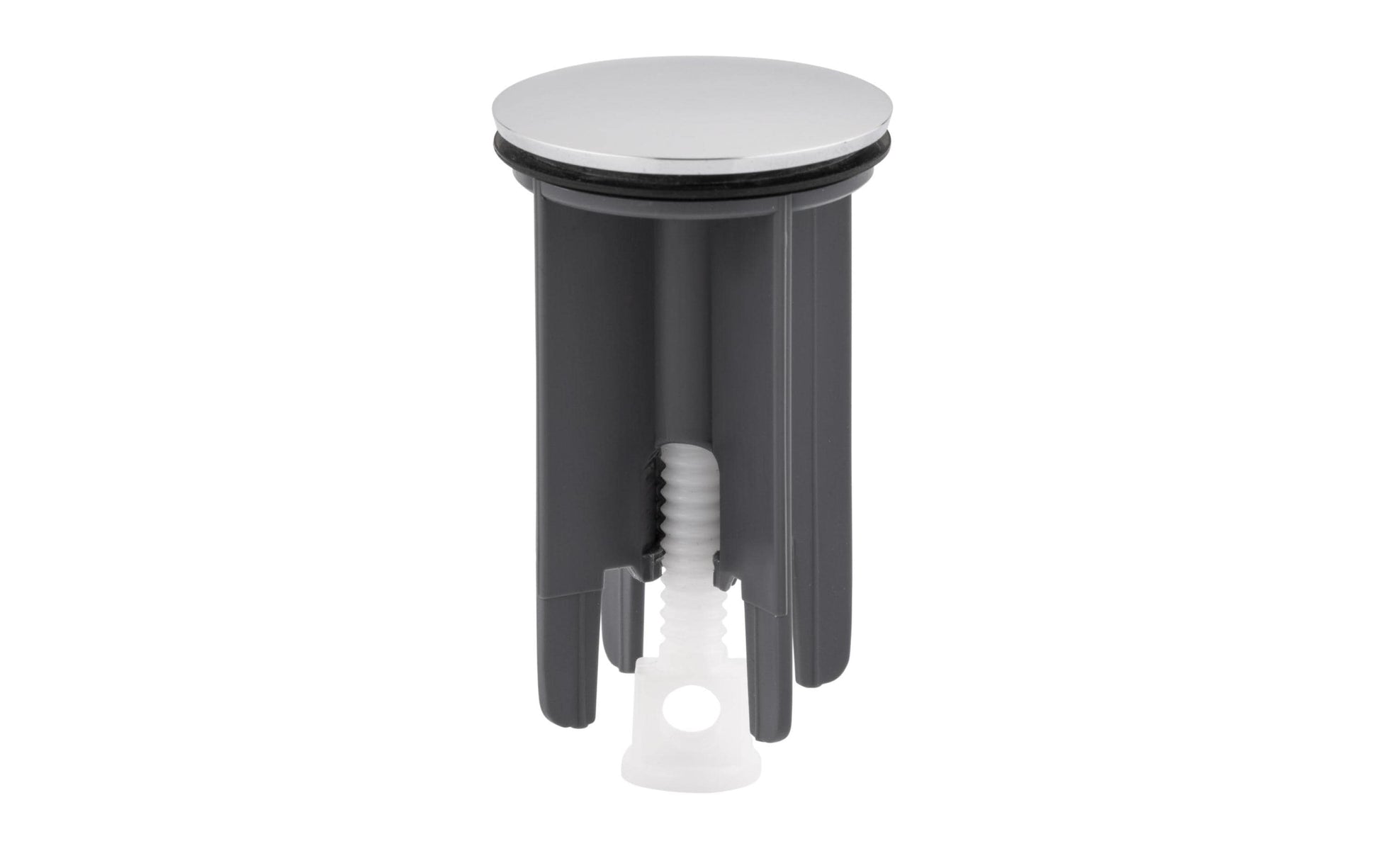 Mateu Ventilstopfen Snap – Ø4 cm, Stahl (beschichtet)/Kunststoff, Chrom