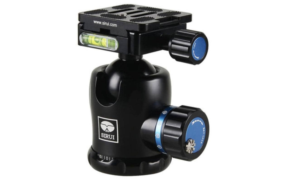 Sirui K-20 II 3-Wege-Stativkopf – 25 kg Traglast, 98 mm, 400 g, 3/8" Gewinde, Arca-Swiss – Schwarz