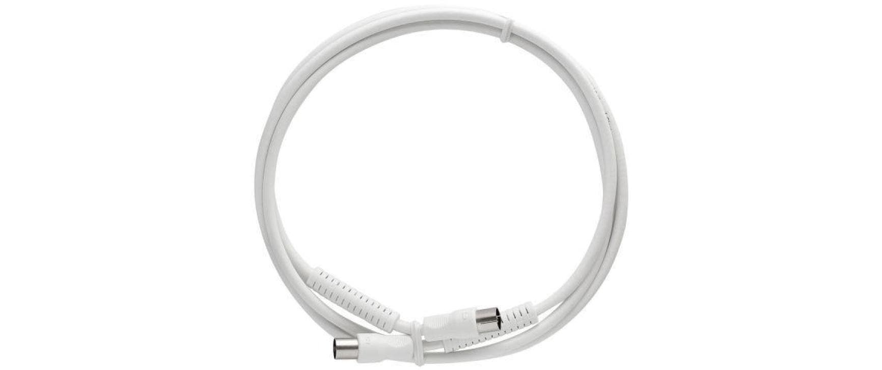 Axing Koax-Antennenkabel (IEC) – 3,75 m – Weiss