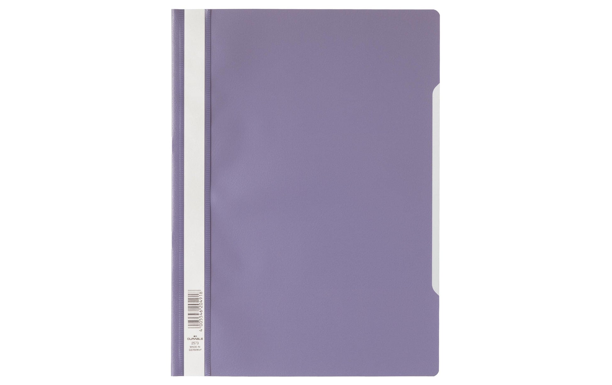 Durable Schnellhefter für A4, Polypropylen (PP), violett/transparent – Beschriftungsstreifen – 50 Stk