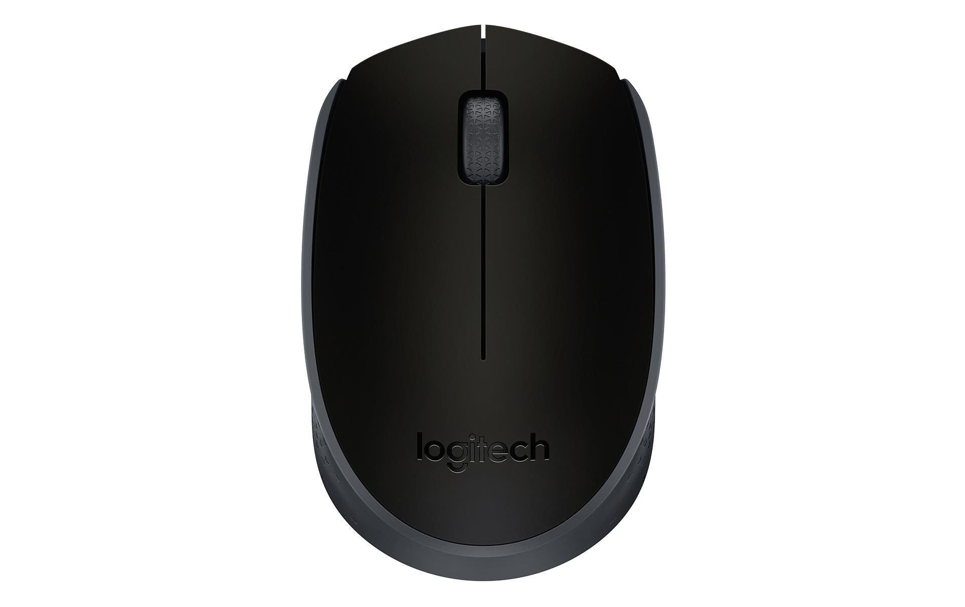 Logitech M171 – Maus – Kabellos (2,4 GHz), 1000 DPI, beidhändig, Schwarz