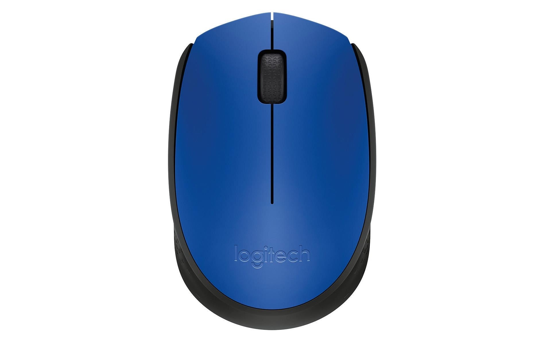 Logitech M171 – Maus – Kabellos (2,4 GHz), beidhändig, Blau
