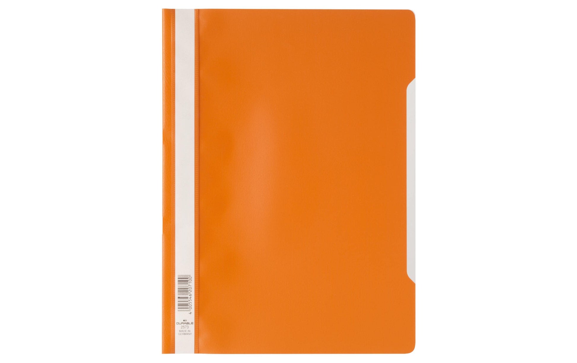 Durable Schnellhefter für A4, Polypropylen (PP), Orange/Transparent – Transparenter Vorderdeckel – 50 Stk