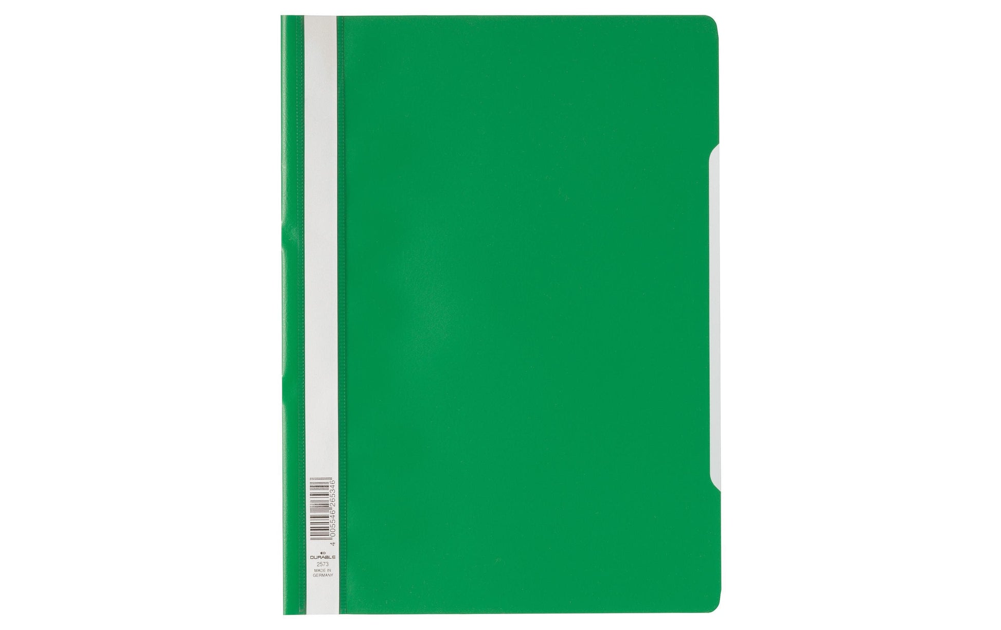 Durable Schnellhefter für A4, Polypropylen (PP), Grün/Transparent – Beschriftungsstreifen – 50 Stk