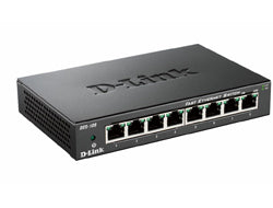 D-Link DES-108 – Switch – 8× 10/100, Desktop, Schwarz