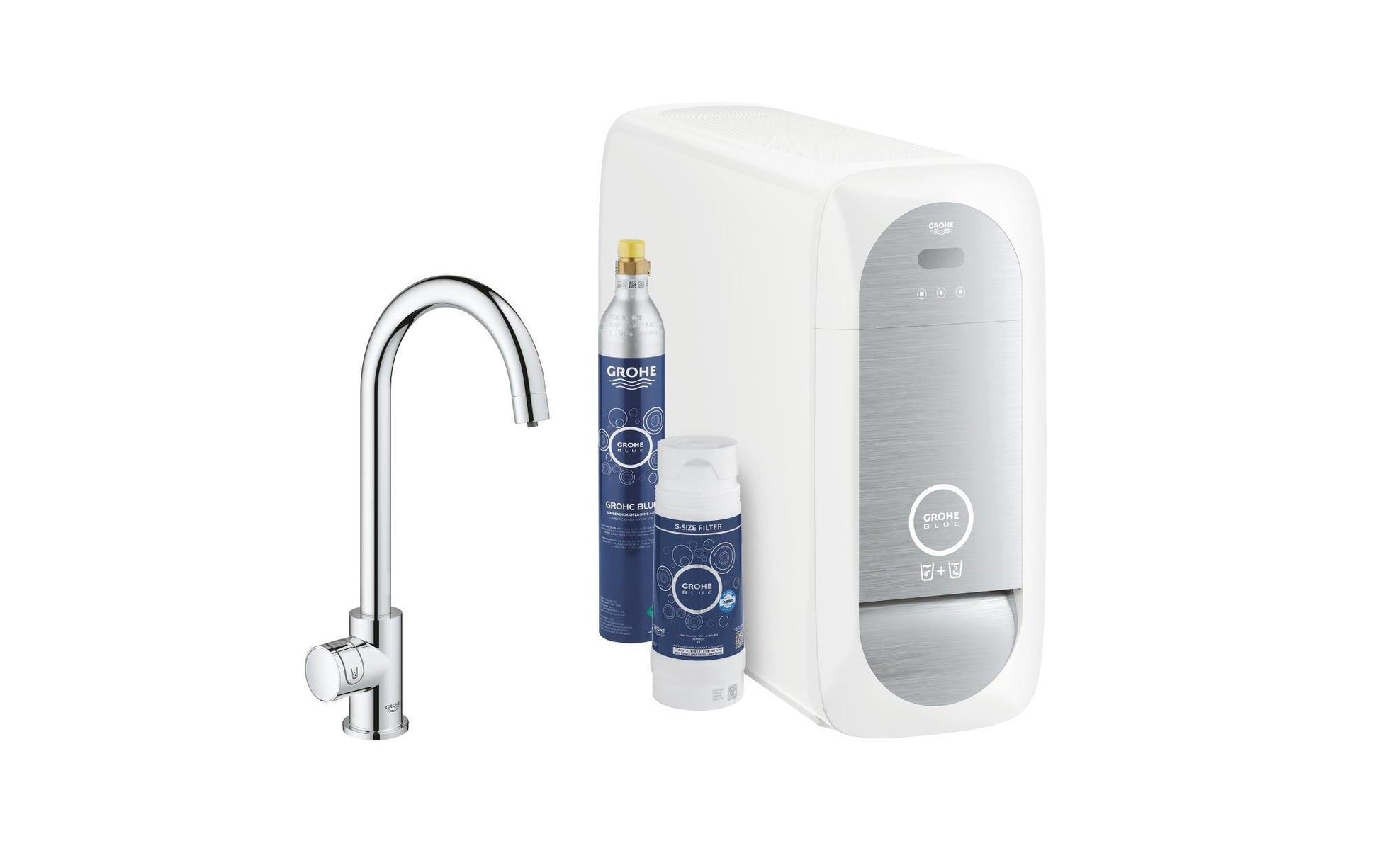 GROHE Einhebelmischer Blue Home Mono – Messing, 180 W, Chrom