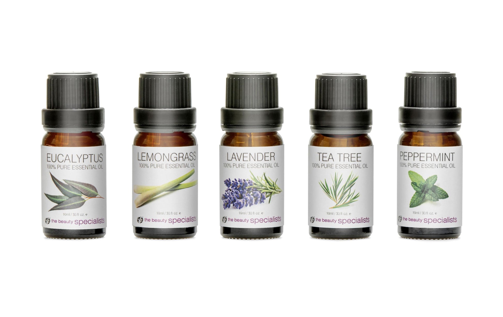 Rio Pure Essential Oil Collection – Duftöl-Set, 5 × 10 ml