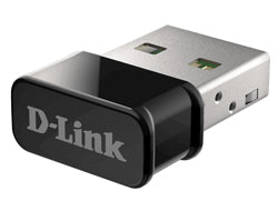 D-Link DWA-181 – USB-WLAN-Adapter – Wi-Fi 5, Dual-Band (2,4/5 GHz), USB, Interne Antenne, Schwarz