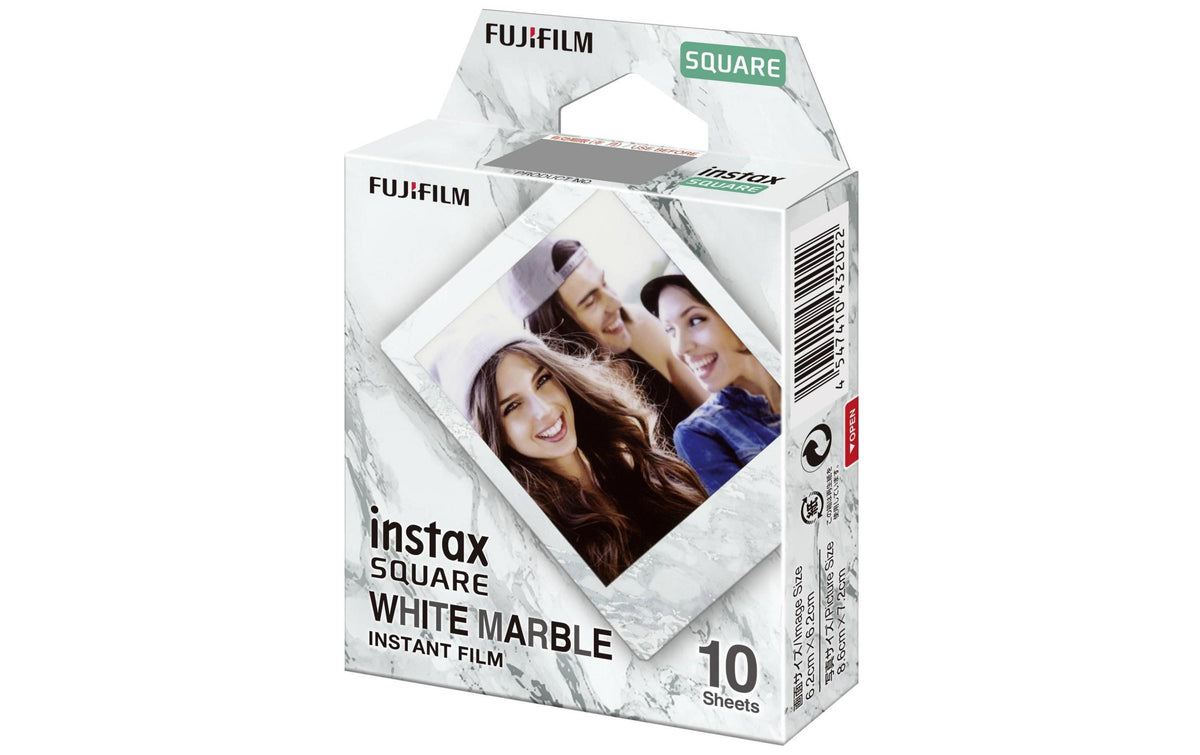 Fujifilm Instax Square Sofortbildfilm 10er-Pack – 50,8 × 50,8 mm, ISO 800 – für instax SQUARE, SP-3 Drucker