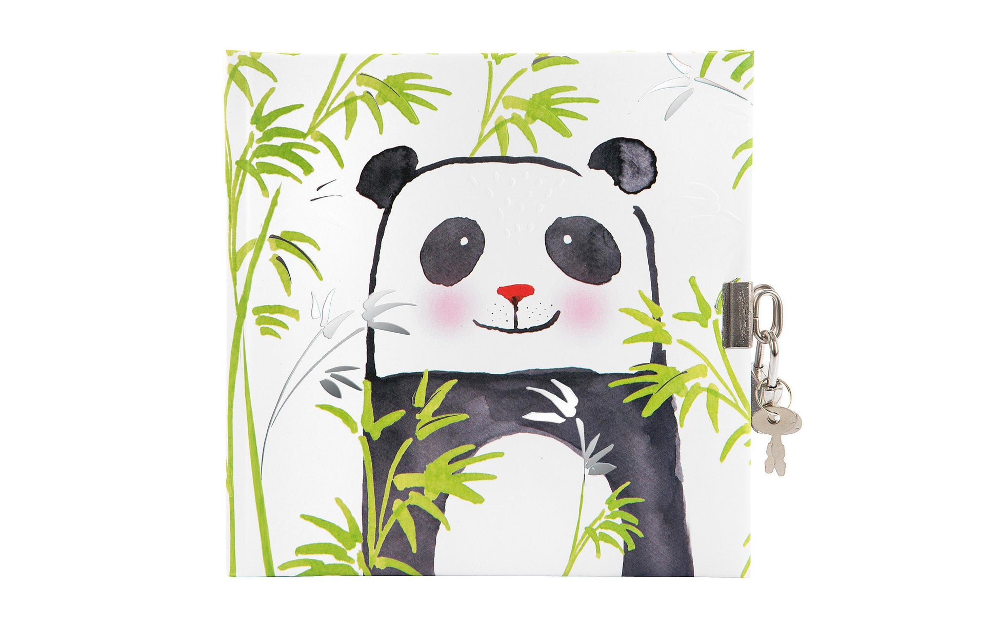 Goldbuch Tagebuch Panda – 96 Seiten – 165 × 165 mm – Hardcover, Papier, Mehrfarbig