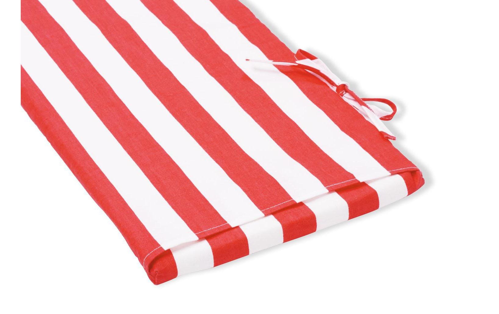 Pinolino Kinderträume Nicki Sitzkissen – 89 × 19 × 1,5 cm, Schaumstoff, Rot/Weiss