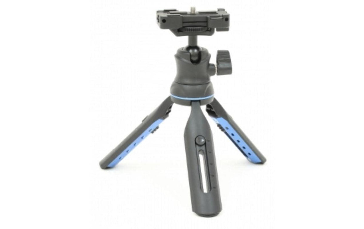 Slik Multi Pod 4x3 Mini-Stativ – bis 93 cm, 1 kg – für Smartphones – Schwarz/Blau