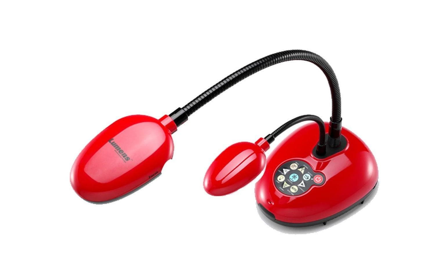 Lumens DC193 – Dokumentenkamera, 3,3 MP 1/3", 11× optischer Zoom, Aufnahmebereich 400 × 300 mm, Rot