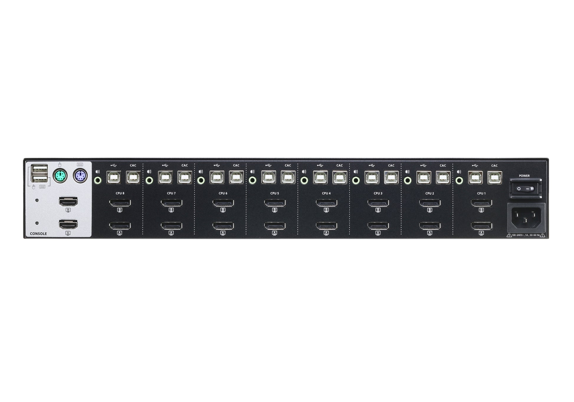 ATEN CS1148DP – Sicherer KVM-Switch – 8-Port DP Dual-View, 4K/30 Hz, PSS PP v3.0