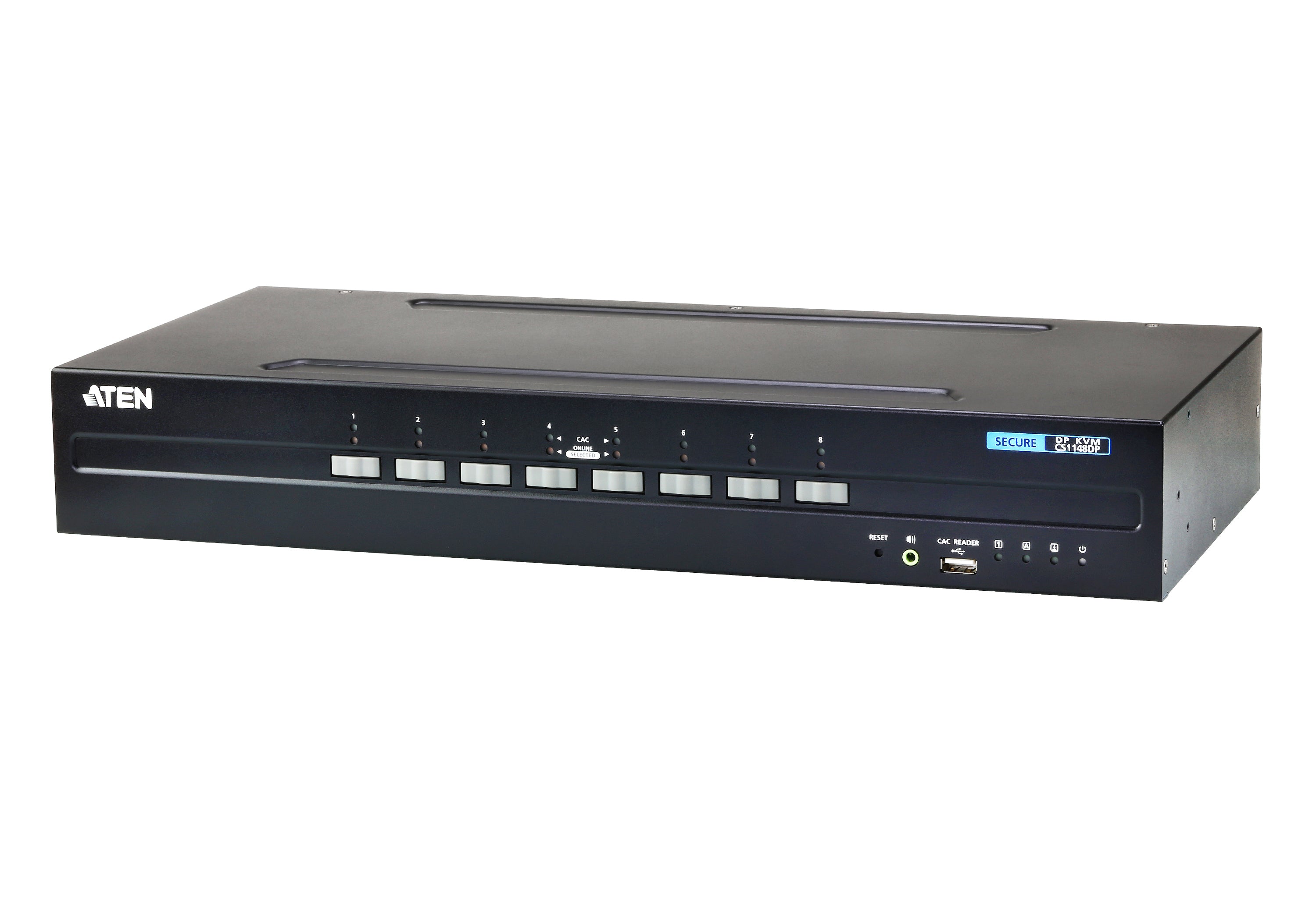 ATEN CS1148DP – Sicherer KVM-Switch – 8-Port DP Dual-View, 4K/30 Hz, PSS PP v3.0