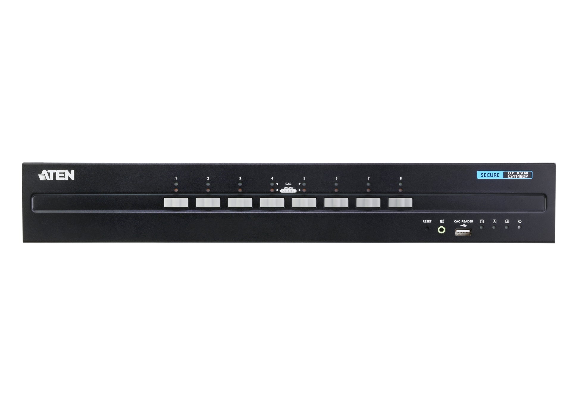 ATEN CS1148DP – Sicherer KVM-Switch – 8-Port DP Dual-View, 4K/30 Hz, PSS PP v3.0