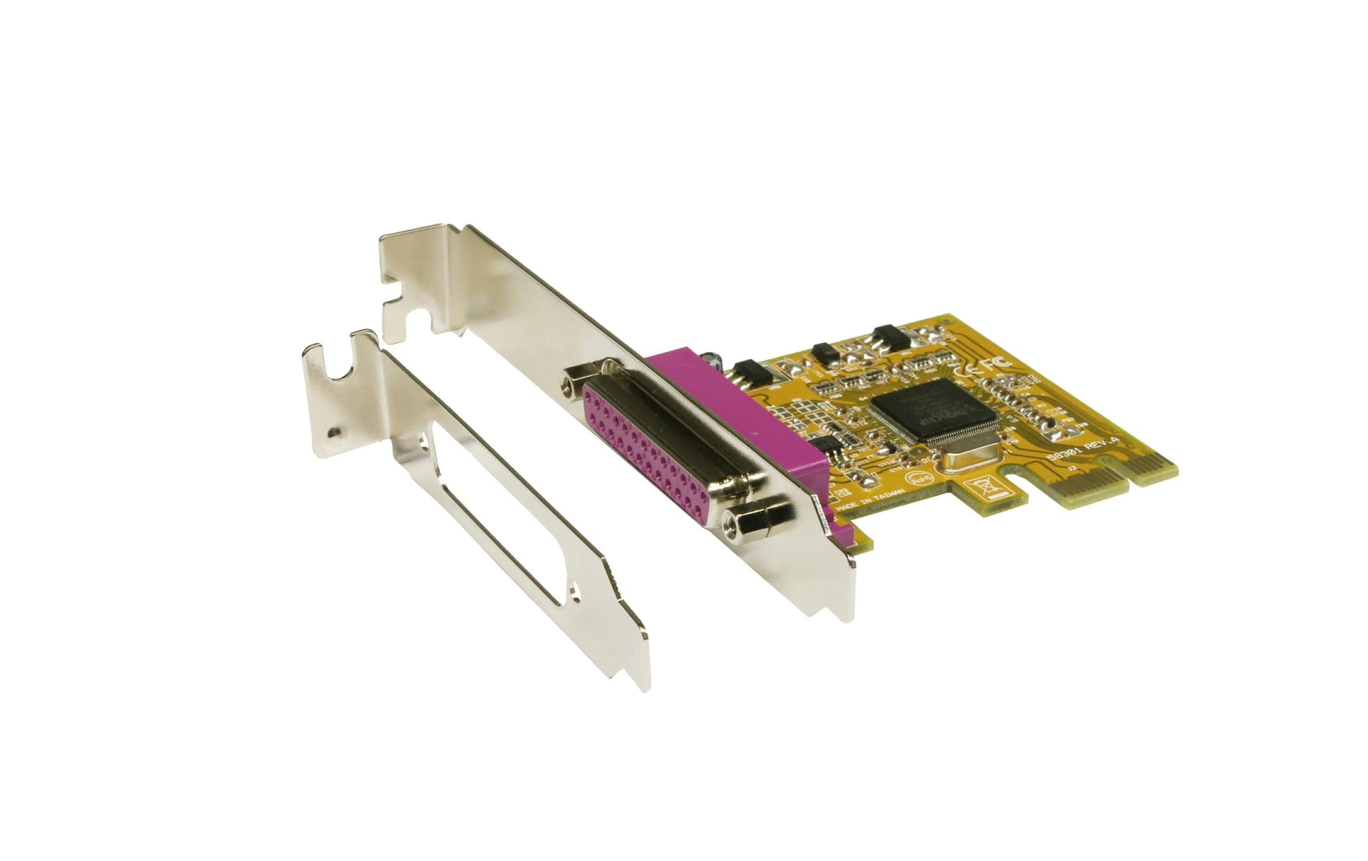 EXSYS EX-44001 PCIe Parallelkarte – PCIe x1, 1× 25-pol D-Sub, EPP/ECP/SPP, Low-Profile – für Windows & Linux