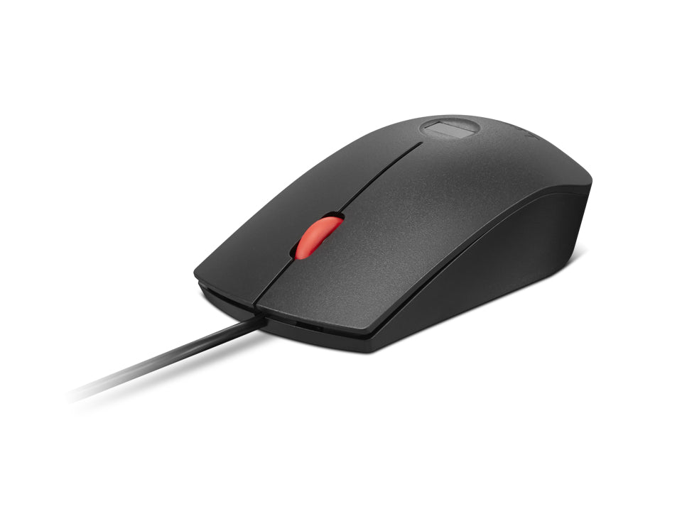Lenovo FP USB MC G3 – Maus – Kabelgebunden (USB‑A), beidhändig, Schwarz