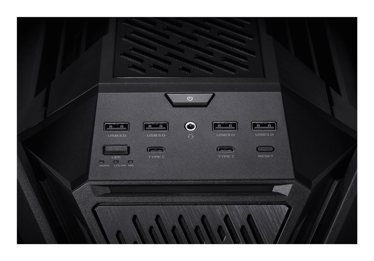 ASUS GR701 ROG Hyperion – PC-Gehäuse – Schwarz, E-ATX/ATX/mATX/M-ITX, 7 Lüfterplätze, 5×2,5"/2×3,5"