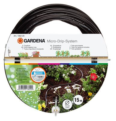 Gardena Tropfrohr – Ø 4,6 mm × 15 m, Schwarz, für Micro-Drip-System