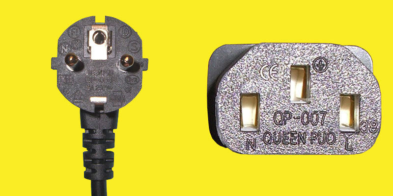 Diggelmann Netzkabel – Schuko (CEE 7/7)–IEC C13, 2 m, 10 A, schwarz