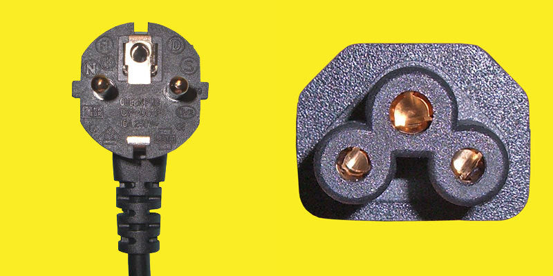 Diggelmann Netzkabel – Schuko (CEE 7/7)–IEC C5, 2 m, 2,5 A, 3×0,75 mm², schwarz