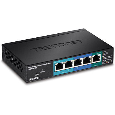 TRENDnet TPE-P521ES – Managed Switch – 5× 1G, PoE+, PoE-Budget 18 W, Desktop