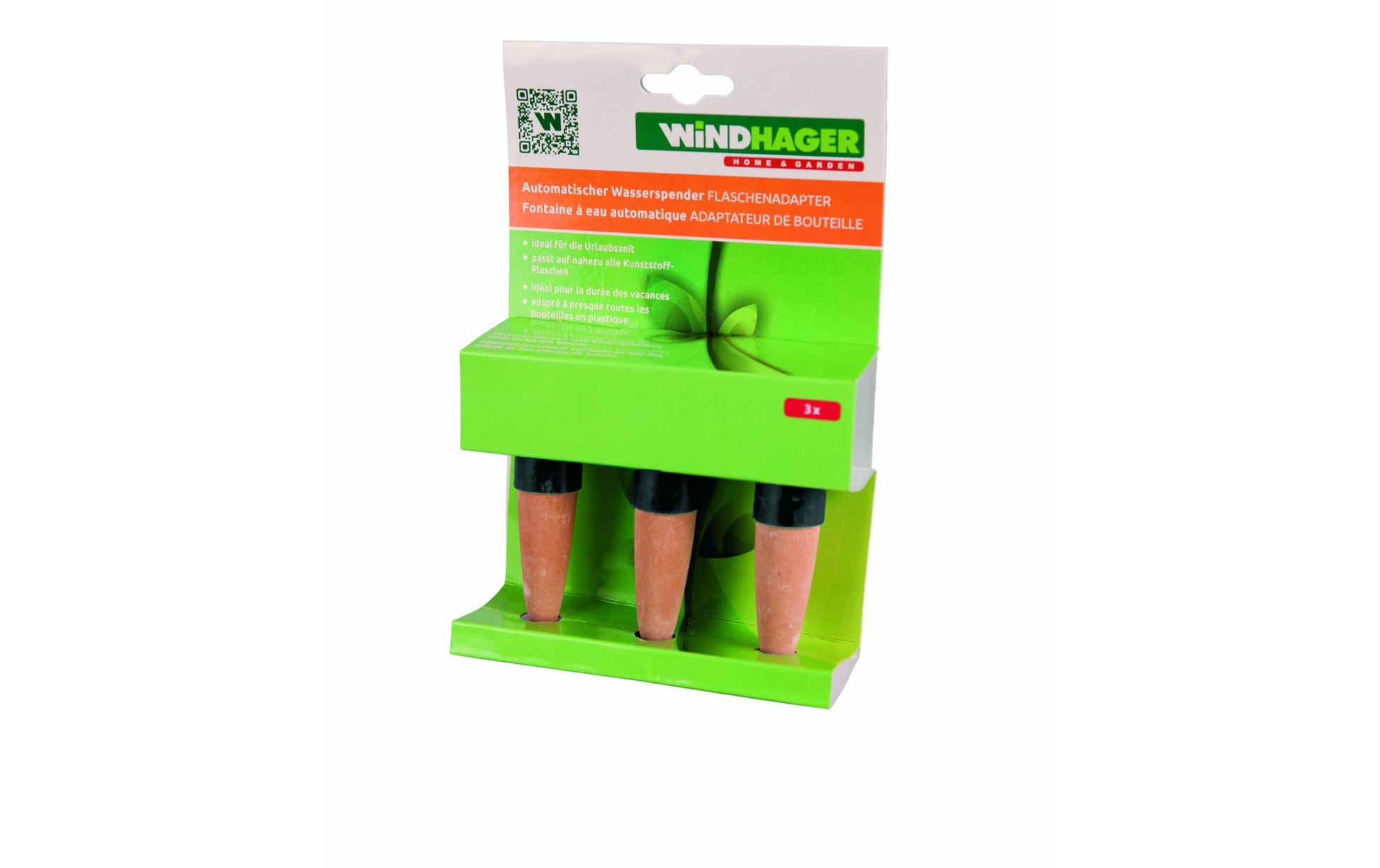 Windhager Automatischer Wasserspender Flaschenadapter – braun/grün