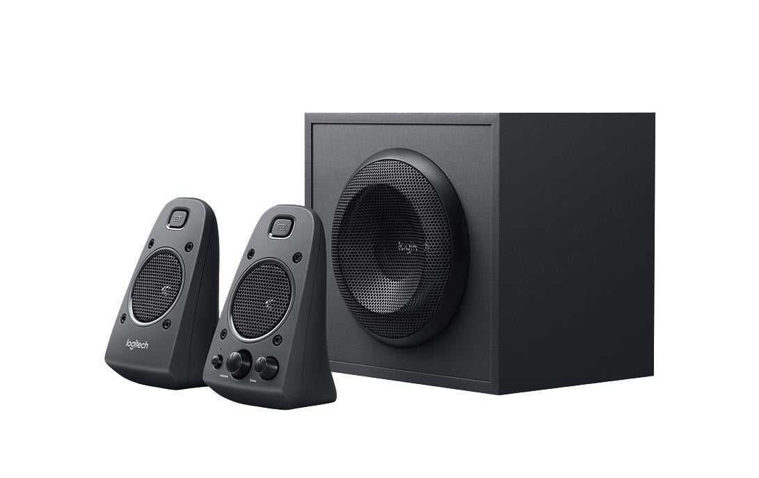 Logitech Z625 – PC-Lautsprecher-Set – 2.1, 200 W, mit Subwoofer, 3,5 mm Klinke, Optisch, Schwarz