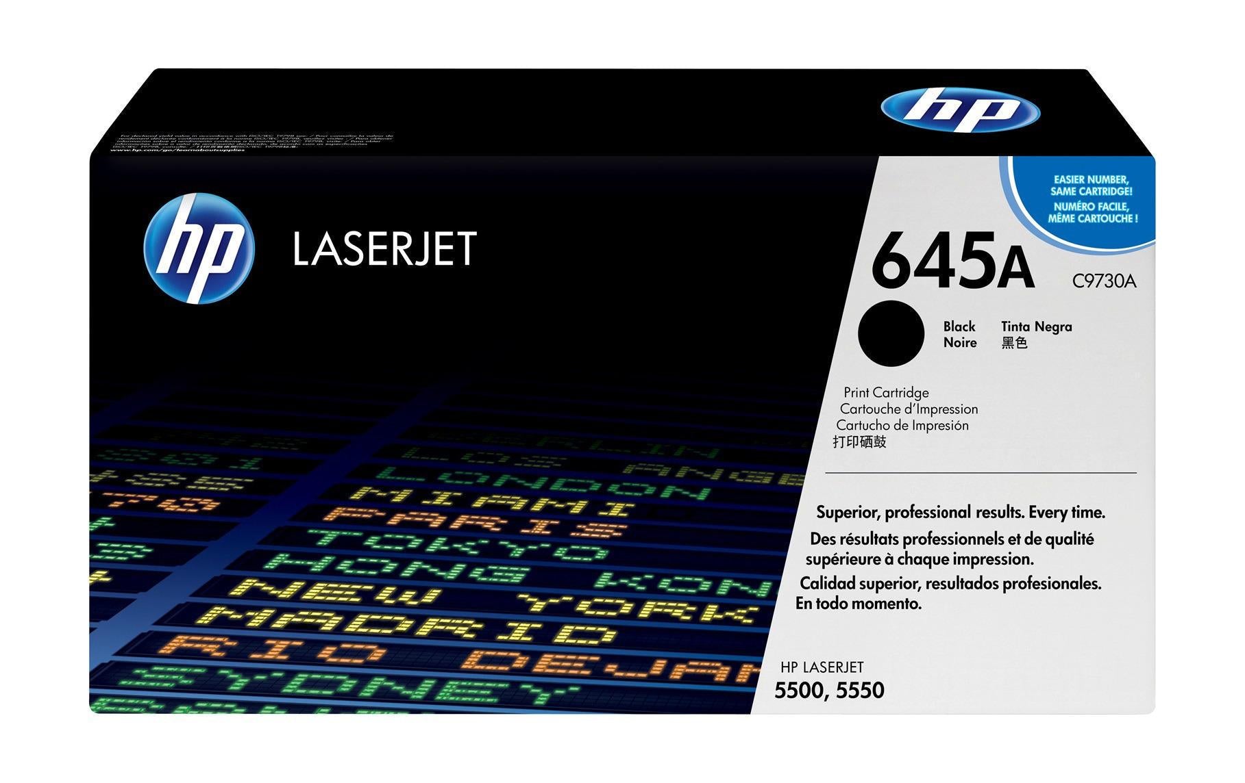 HP Toner 645A – schwarz, 13000 Seiten