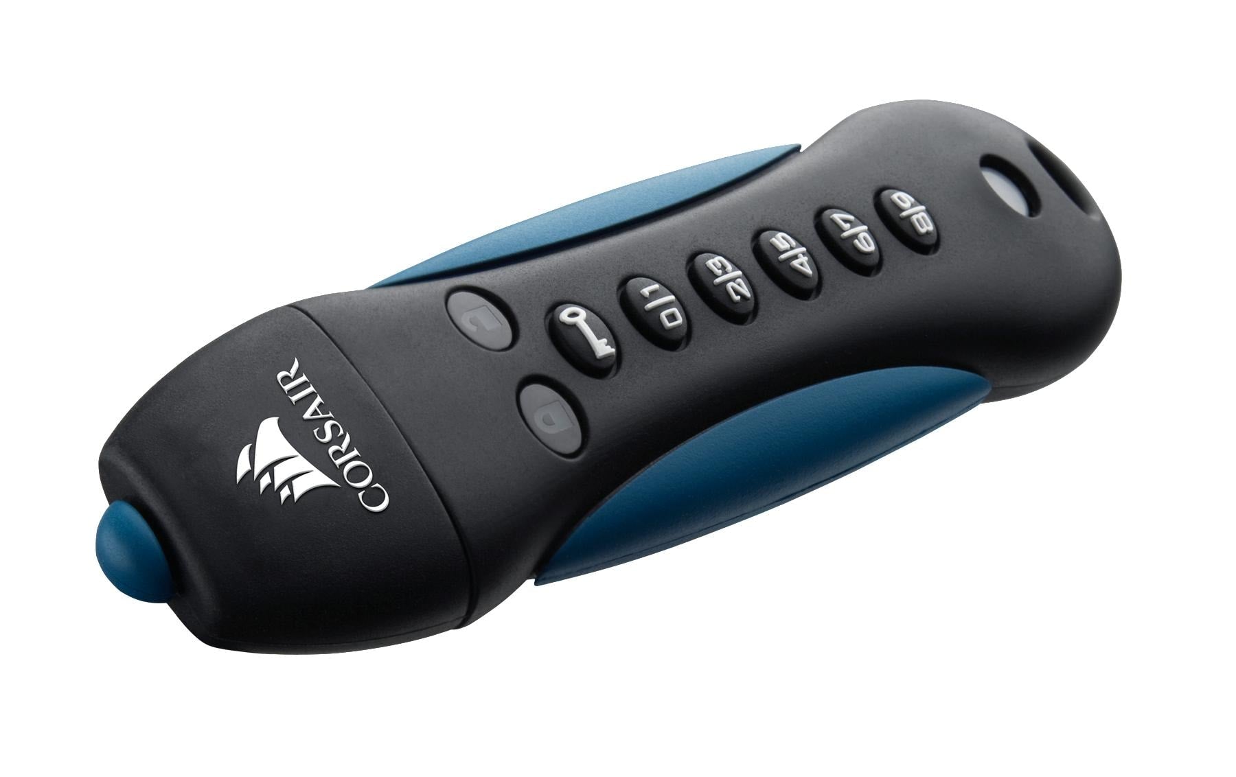 Corsair Padlock 3 128 GB USB 3.2 Gen 1 (USB-A) – 256-Bit AES Hardwareverschlüsselung, PIN-gesichert, Blau