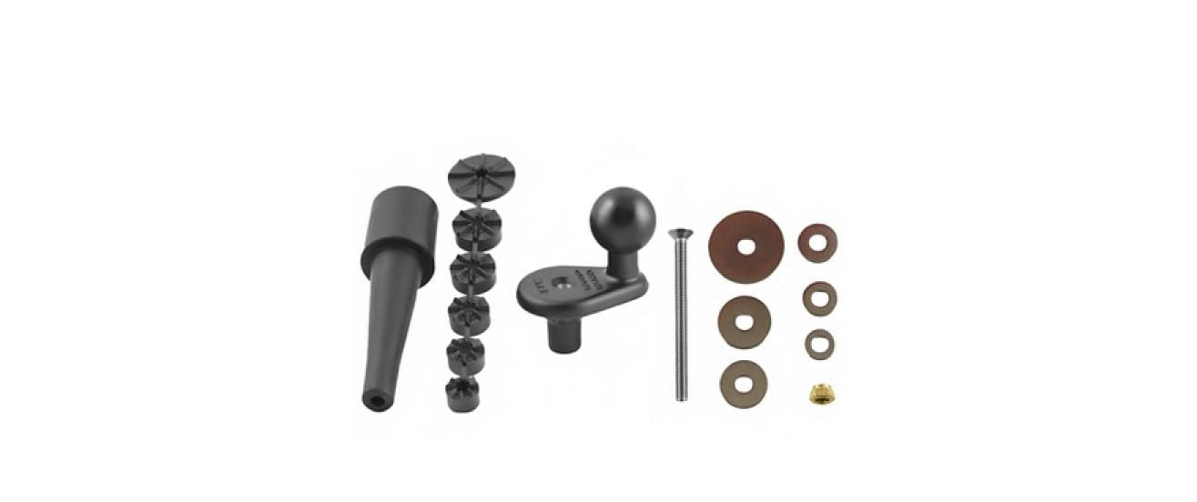 RAM Mounts RAM-B-342U – Montagezubehör, 1" Kugel, Aluminium/Gummi, Schwarz, 113,4 g
