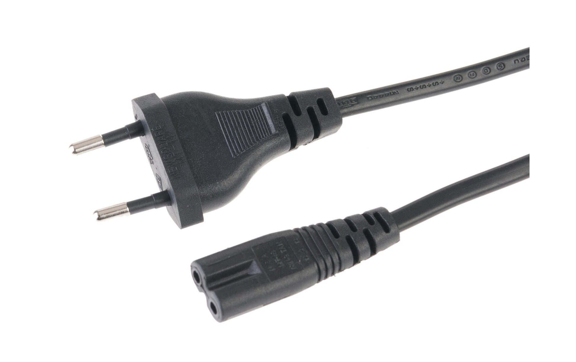 Diggelmann Netzkabel – T26–IEC C7, 5 m, 250 V/2,5 A, schwarz