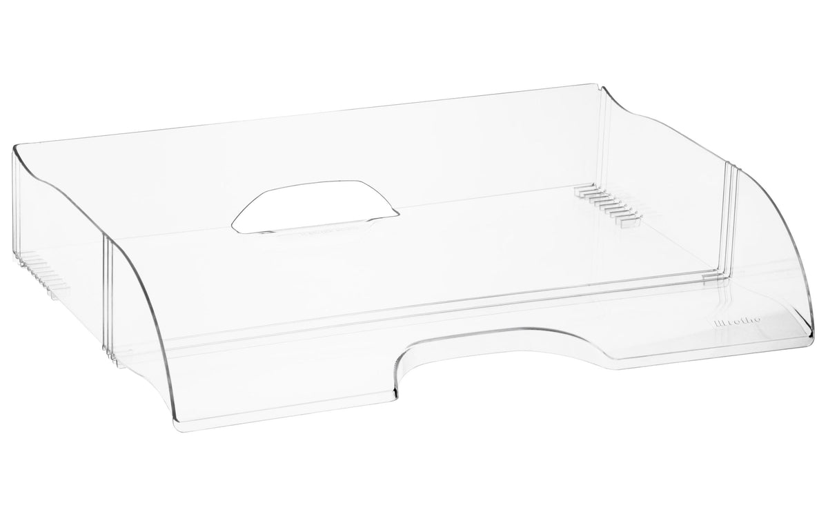 Rotho Timeless – Dokumentenablage, 1 Schublade, für A4, quer, Polystyrol (PS), transparent, 234 × 64 × 327 mm