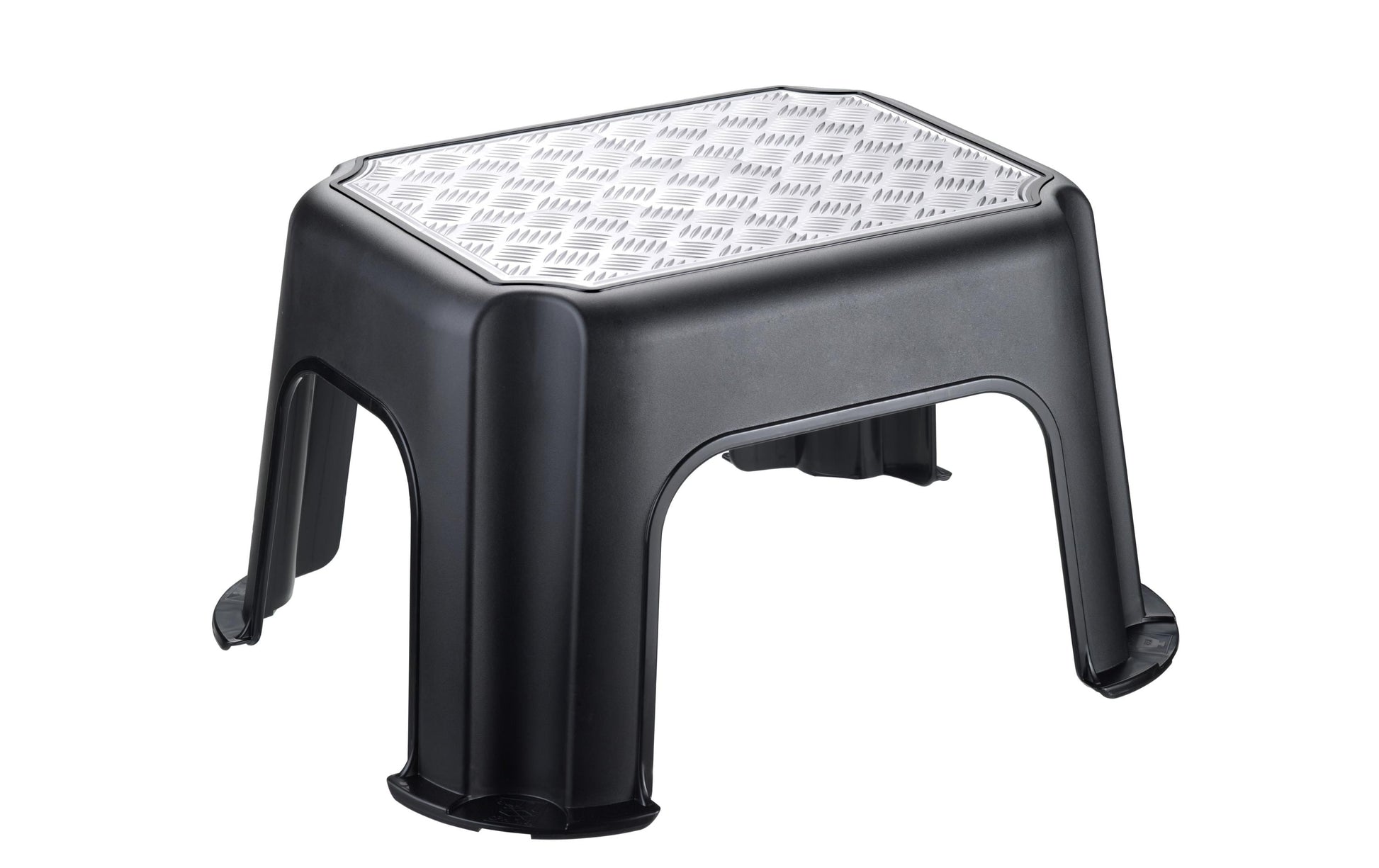 Rotho Klapphocker – 43,1 × 35,8 × 23,8 cm, 150 kg, schwarz