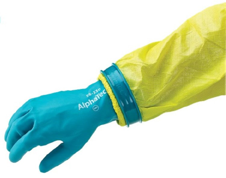 Ansell Alphatec Handschuhverbinder – 1 Paar – Grün, für Chemikalienschutzhandschuhe