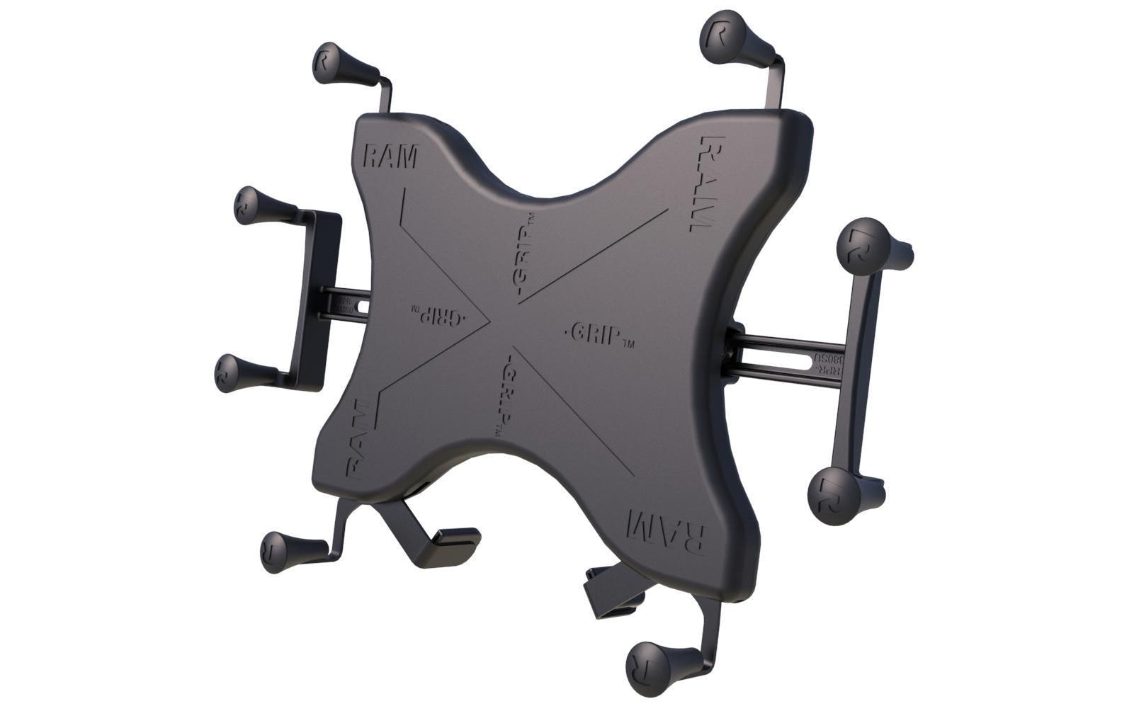 RAM Mounts Universal X-Grip Tablet-Halterung – für iPad Pro 12,9" (1.–3. Gen.), Galaxy Book 12" – Schwarz