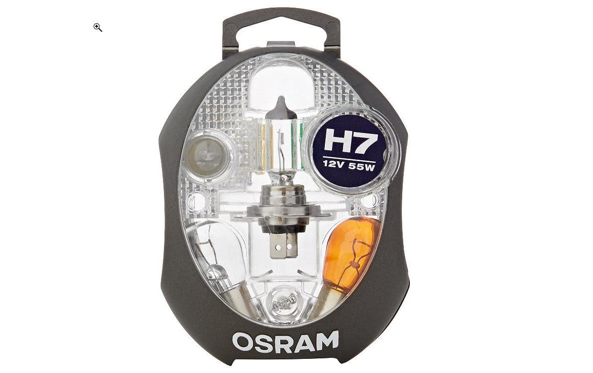 Osram Halogenlampe H7 – Kaltweiss, 55 W, 12 V